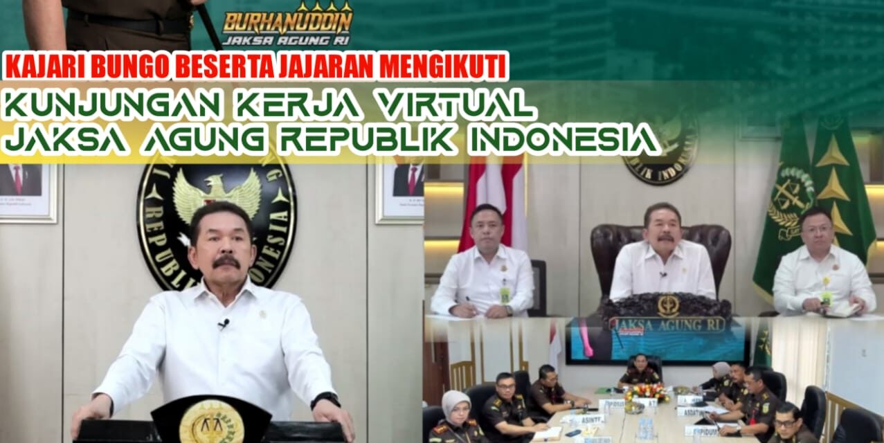 Kunjungan Kerja Virtual Jaksa Agung Republik Indonesia