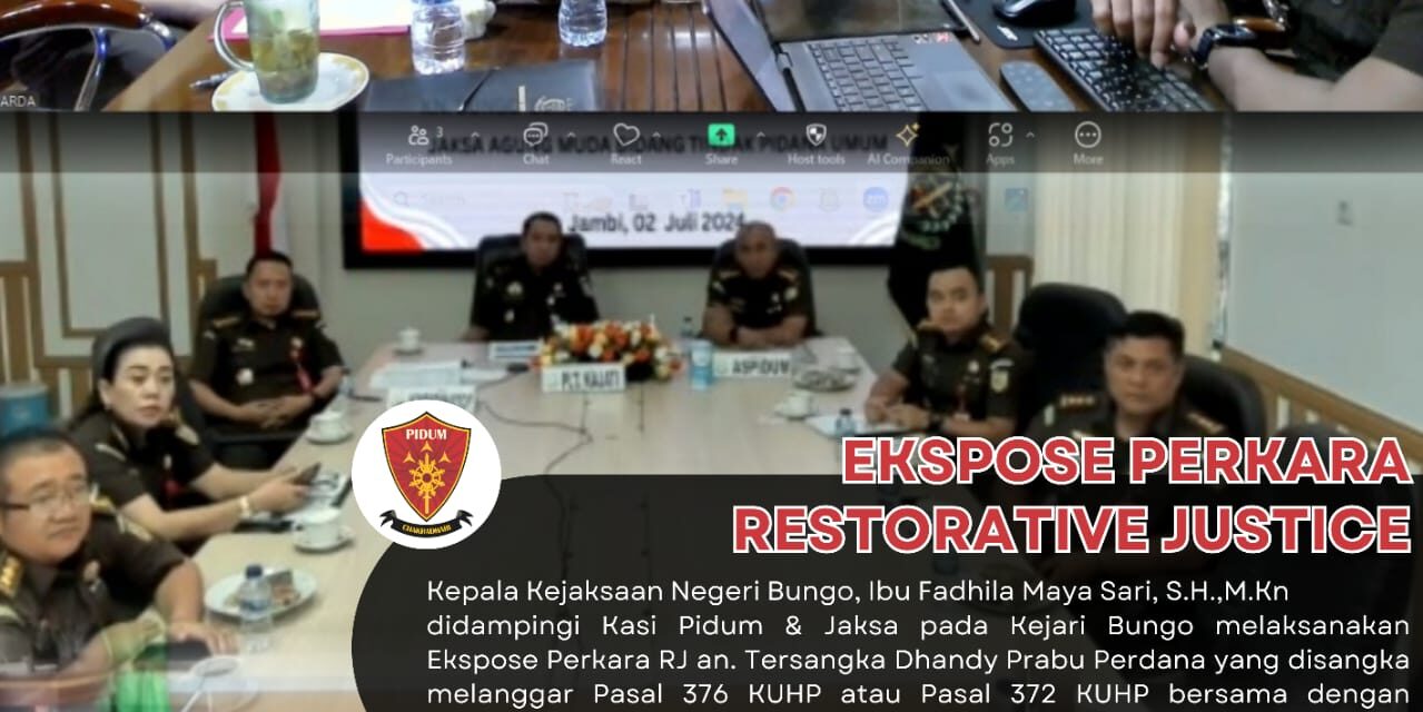 Ekpose Perkara Restorative Justice an. Dhandy Prabu Perdana