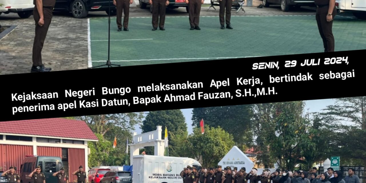 Apel Senin Seluruh Pegawai Kejaksaan Negeri Bungo