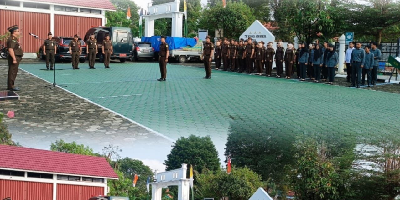 Apel Pagi Hari Senin Tgl 05 Agustus 2024, diikuti oleh Pegawai, CASN dan PPNPN Kejari Bungo.