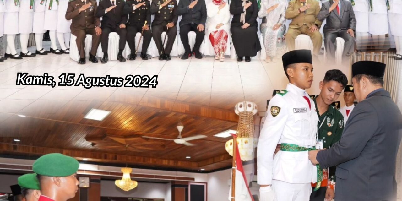 Pengukuhan Pasukan Paskibraka Kabupaten Bungo Tahun 2024