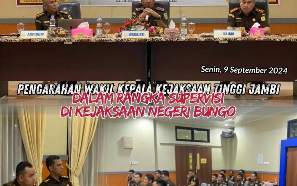 Pengarahan Wakil Kepala Kejaksaan Tinggi Jambi Dalam Rangka Supervisi Di Kejaksaan Negeri Bungo