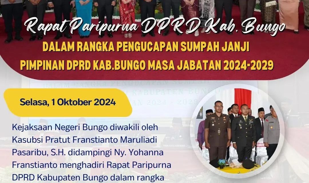 Rapat Paripurna DPRD Kabupaten Bungo