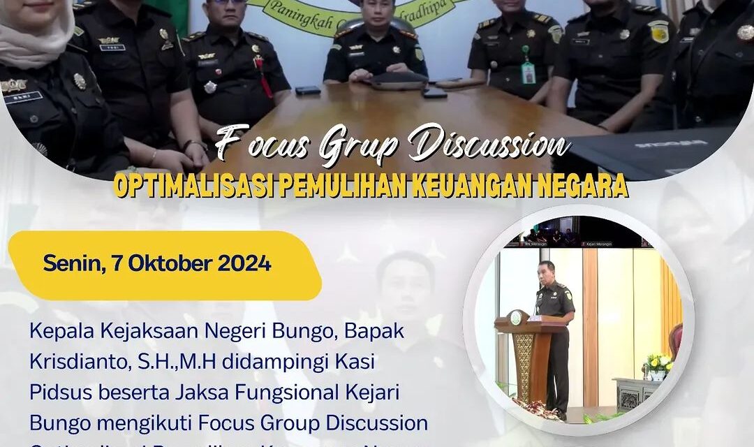 Focus Group Discussion Optimalisasi Pemulihan Keuangan Negara