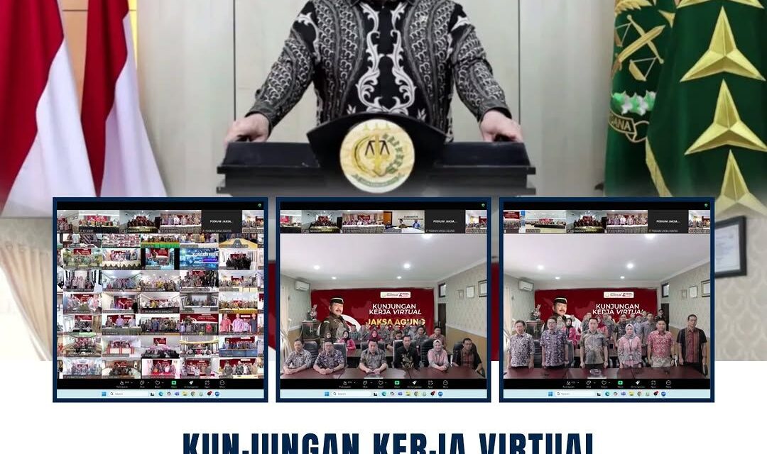 KUNJUNGAN KERJA VIRTUAL JAKSA AGUNG REPUBLIK INDONESIA