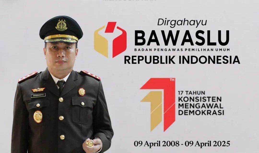 KELUARGA BESAR KEJAKSAAN NEGERI BUNGO MENGUCAPKAN DIRGAHAYU BAWASLU BADAN PENGAWAS PEMILIHAN UMUM REPUBLIK INDONESIA
