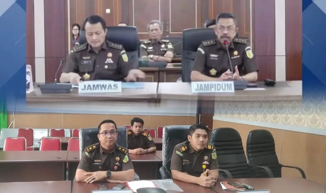 VIDEO CONFERENCE TINDAK LANJUT PENYELESAIAN BARANG BUKTI KENDARAAN BERMOTOR HASIL DARI PELANGGARAN LALU LINTAS YANG SUDAH DALUWARSA EKSEKUSINYA.