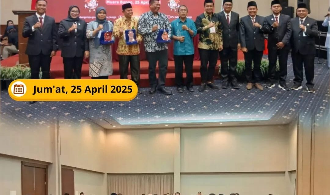 Rapat Pleno Terbuka Penetapan Pasangan Calon Bupati & Wakil Bupati Terpilih Kabupaten Bungo Tahun 2024.