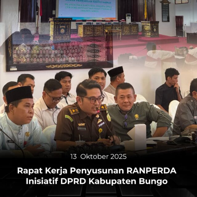 Rapat Kerja Penyusunan RANPERDA Inisiatif DPRD Kabupaten Bungo