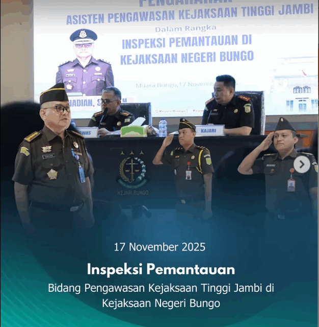 Inspeksi Pemantaun Asisten Pengawasan Kejaksaan Tinggi Jambi